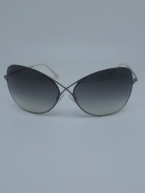 Tom Ford TF025 Colette Black Gradient Cat-Eye Aviator Sunglasses Made in Italy